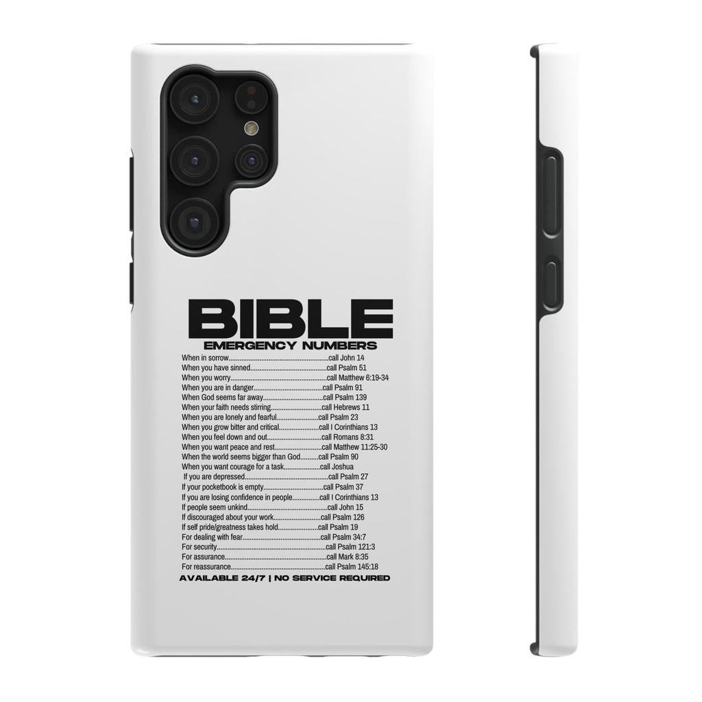 Bible Emergency Numbers Case