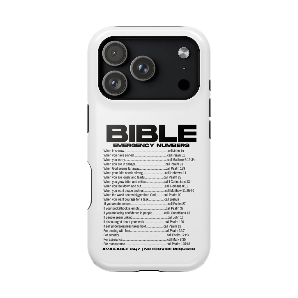 Bible Emergency Numbers Case