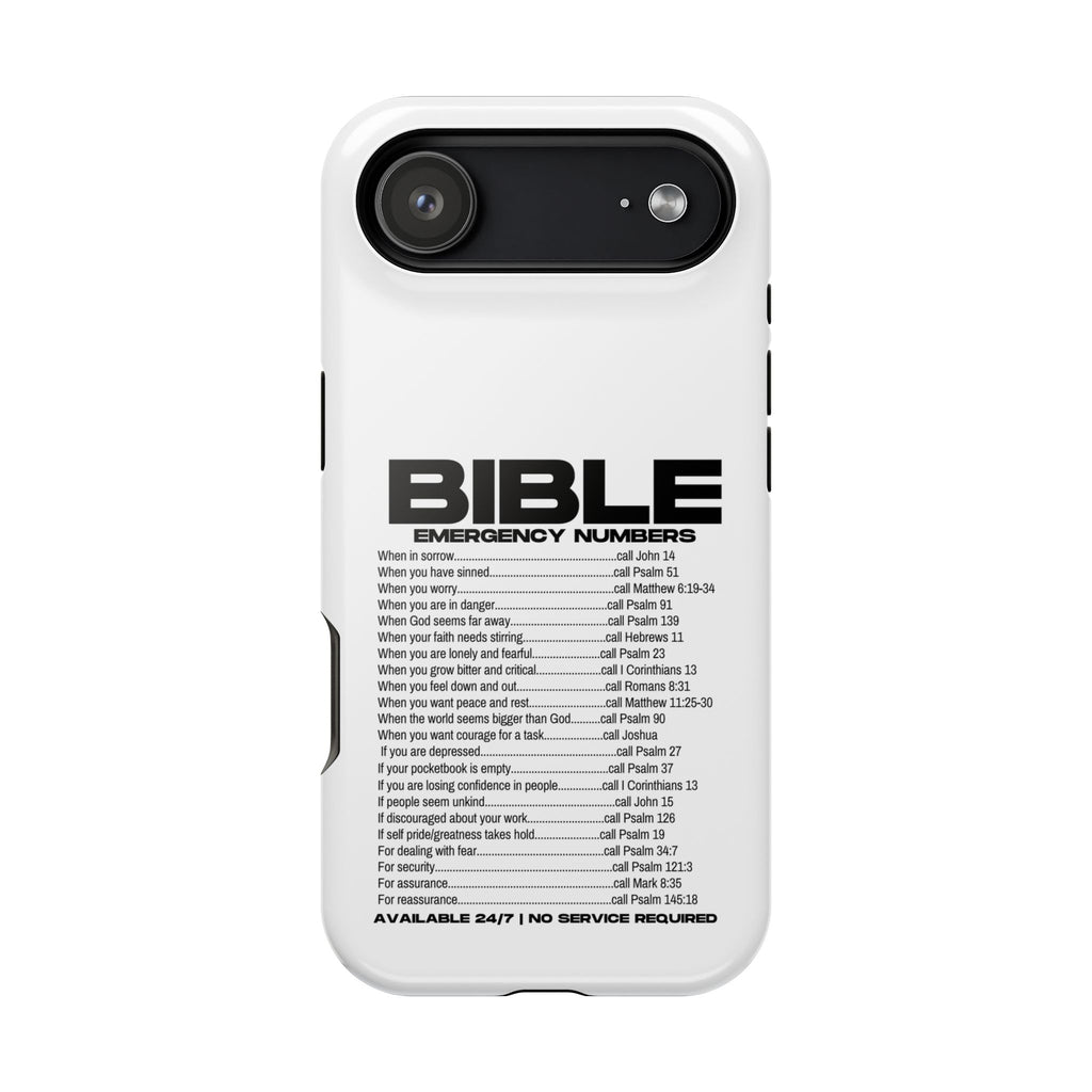 Bible Emergency Numbers Case