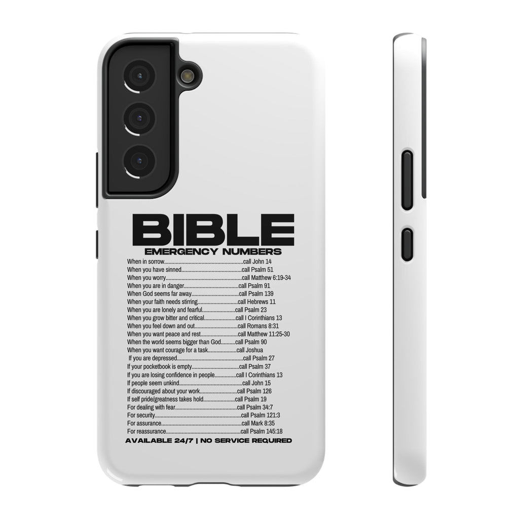 Bible Emergency Numbers Case