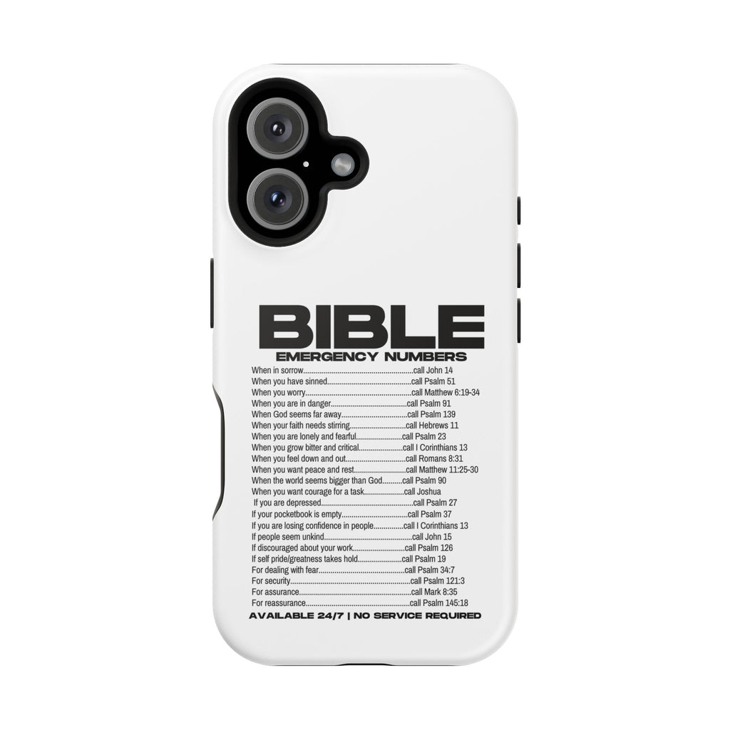 Bible Emergency Numbers Case