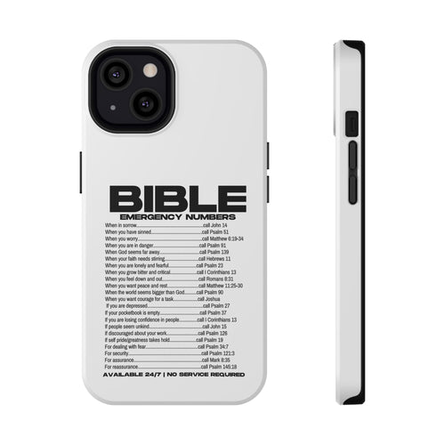 Bible Emergency Numbers Case