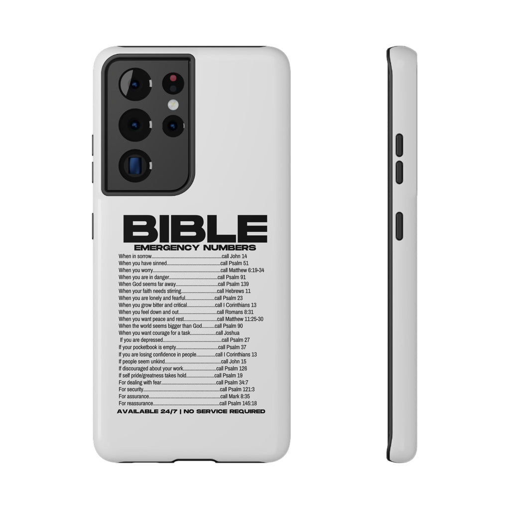 Bible Emergency Numbers Case