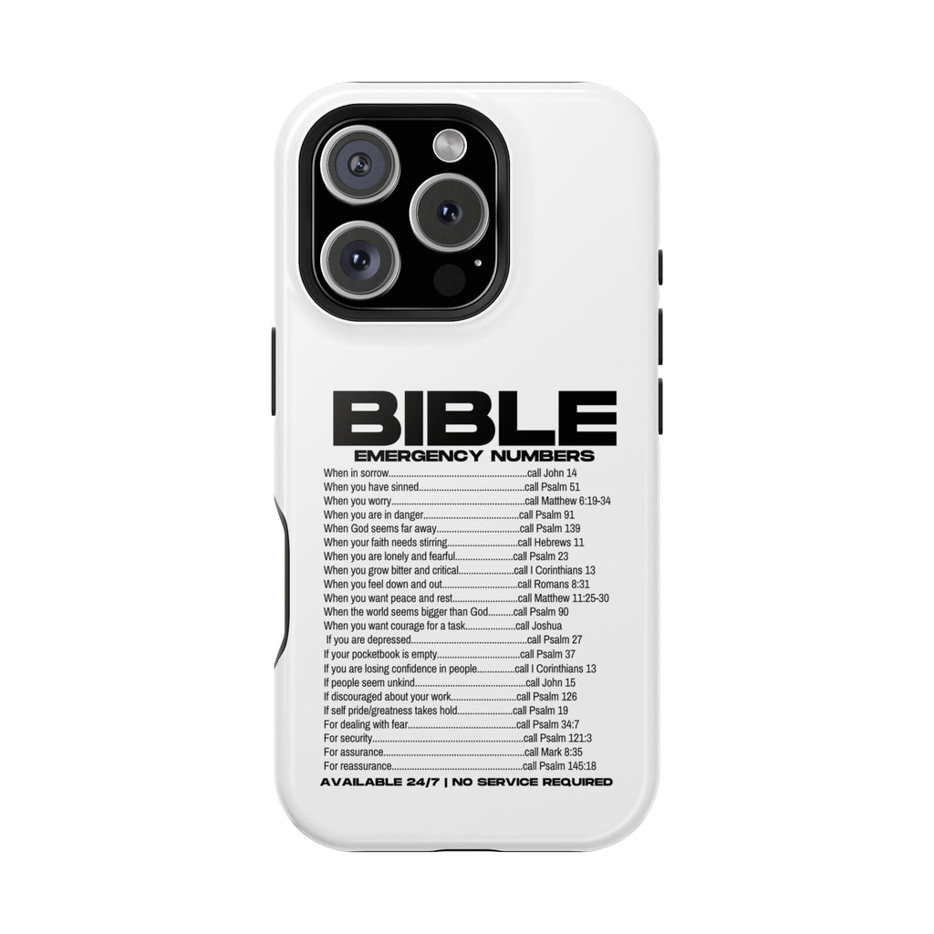 Bible Emergency Numbers Case